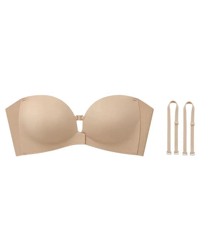 Women's Strapless Front-Closure Seamless Bra