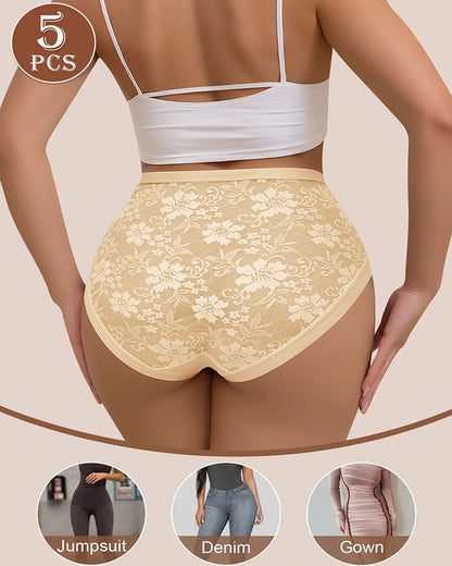 Mid-waisted Sexy Lace Seamless Breathable Comfortable Panties