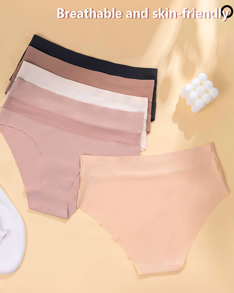 5-Pack Seamless Ice Silk See-Through Mesh Briefs