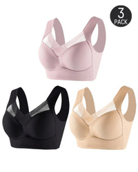 [3-Pack]Pink+Black+Nude