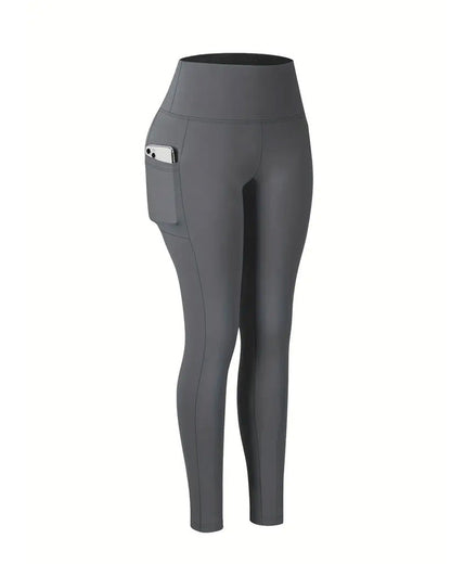 Women's High Waist Elastic Pocket Yoga Tights
