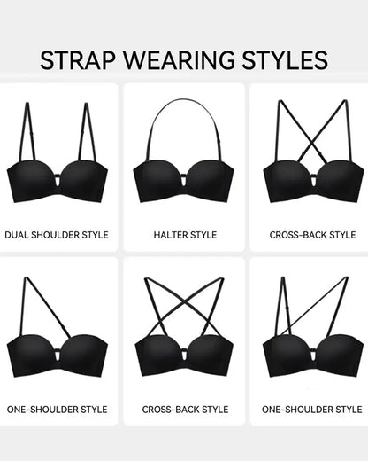 Women's Strapless Front-Closure Seamless Bra