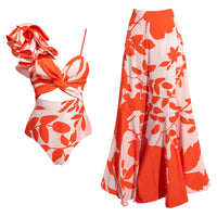 Swimsuit and skirt