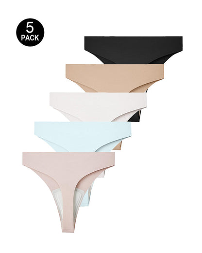 Women's Cameltoe Proof Seamless Shaping Thong Briefs