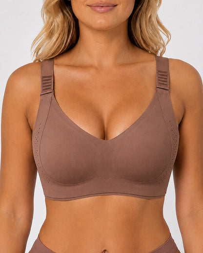 V Neck Wireless Seamless Comfort Bra