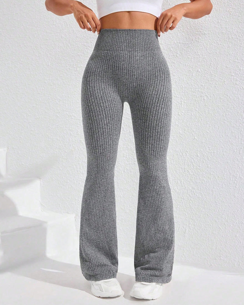 Women's Casual High-Waisted Comfortable Breathable Sports Yoga Tight Flare Pants