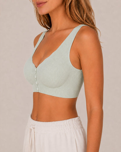 Front Closure Seamless Comfortable Wire-free Bra