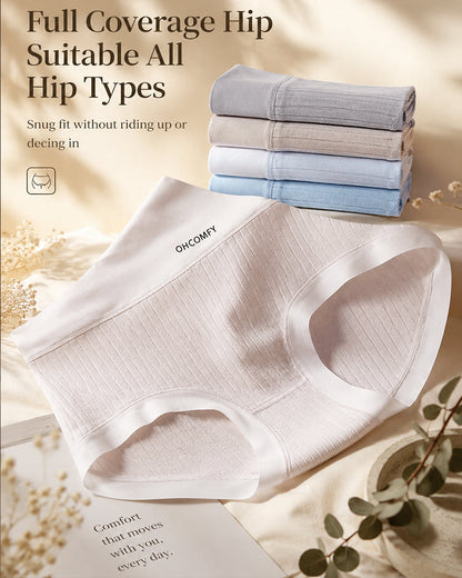 Cotton Antibacterial Seamless Breathable Briefs