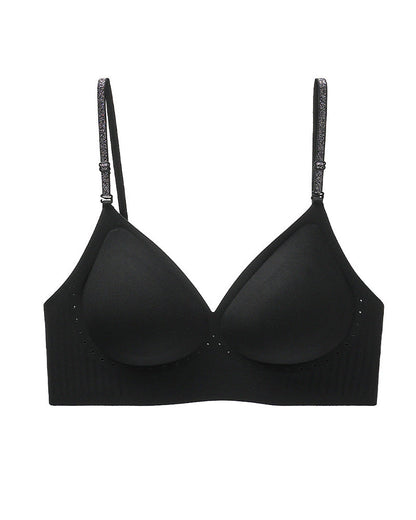 Women's Deep V Seamless Invisible Adjustable Strap Bra