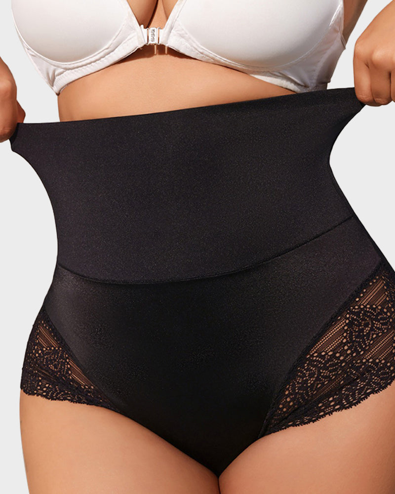 Floralshe® Lace-Trim Shaping Brief Panty
