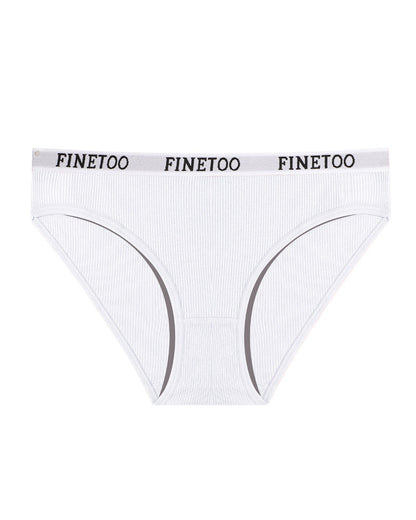 Mid-rise Ribbed Cotton Breathable Briefs