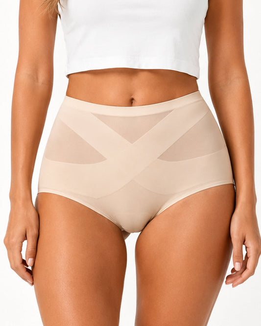 High Waist Seamless Tummy Control Hip-hugging Panties