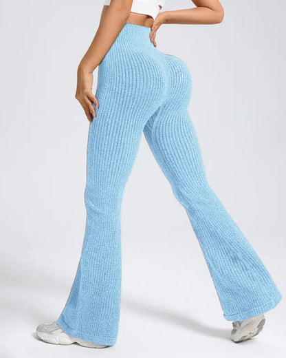Women's Casual High-Waisted Comfortable Breathable Sports Yoga Tight Flare Pants