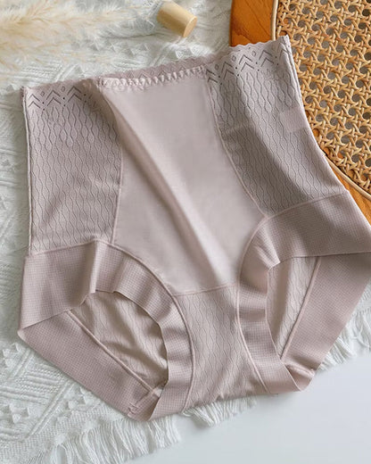 High-waisted Tummy-control Breathable Ice Silk Seamless Panties