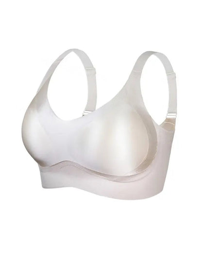 Women's Solid Color Adjustable Wire-Free Seamless Push-Up Breathable Bra