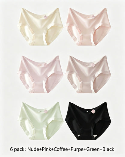 Multi-pack Seamless Breathable Ice Silk Panties