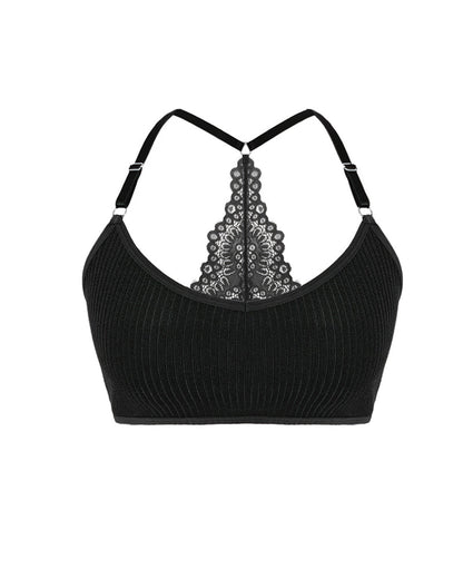 Women's Lace Vest Seamless Elastic Bra
