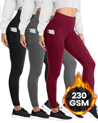 [3-Pack]Black+Grey+Wine Red
