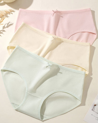 Women's 10A Antibacterial Crotch Lined Cloud-Feel Cotton Comfortable Breathable Underwear