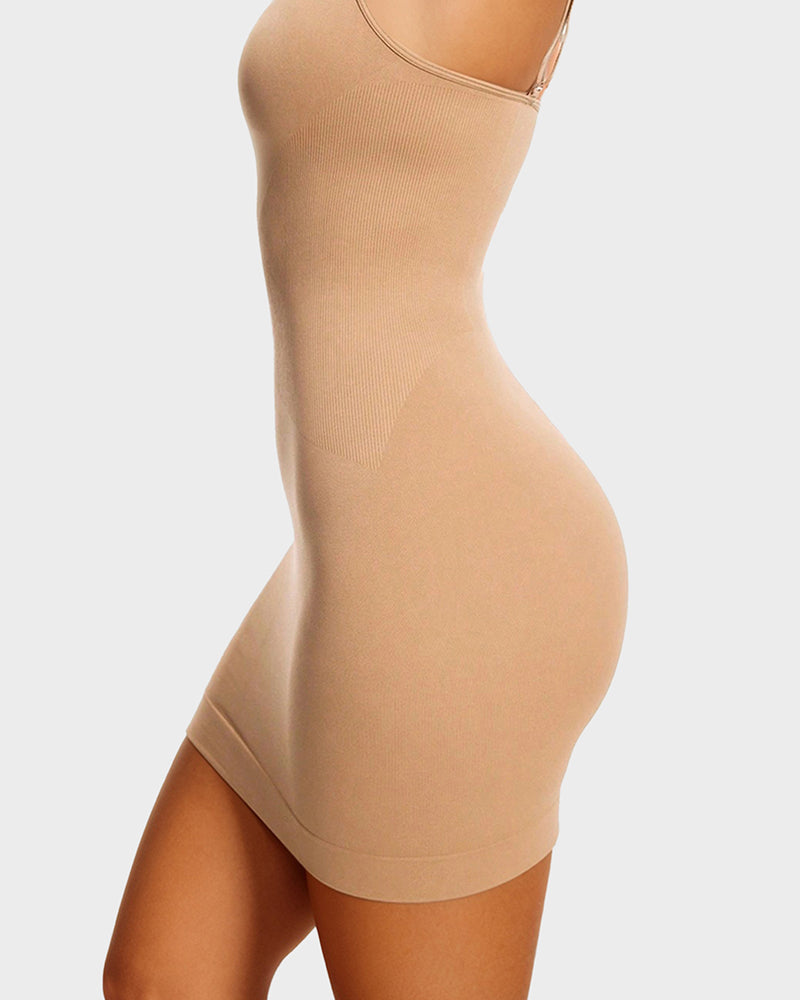 Floralshe®Scoop Neck Seamless Tummy Control Shaping Dress