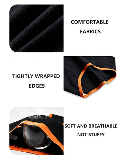 5-Pack Pure Cotton High Waist Colorblock Briefs