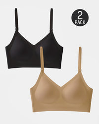 [2-Pack]Tan+Black