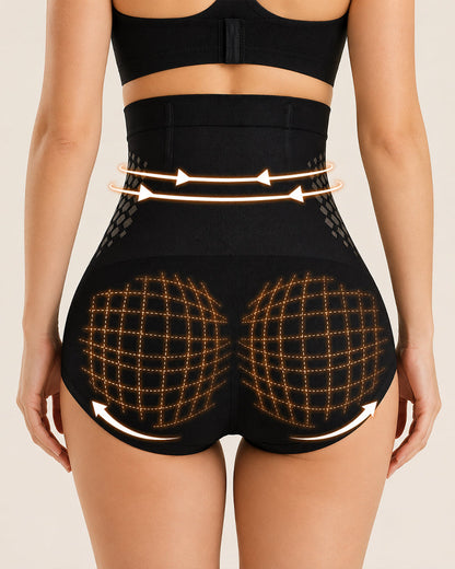 Two Pack High Waist Elastic Tummy Control Shaping Panties