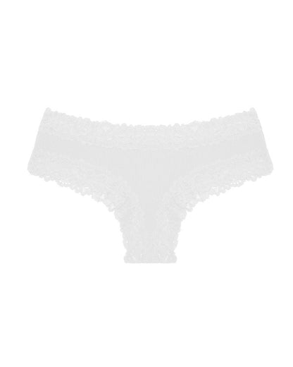 Comfortable Sexy Mid-Rise Lace-Trimmed Cotton Crotch Briefs