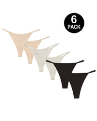 Black*2+Nude*2+White*2 (6-Pack)